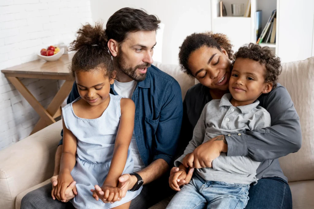 Family spending time together home 1024x683